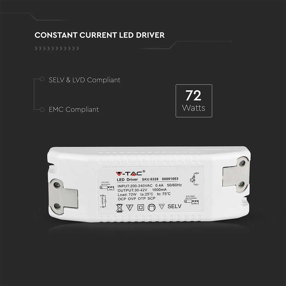 72W Zasilacz do Paneli LED / 5 Lat gwarancji / 1600mA