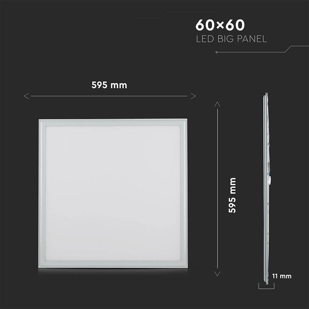 40W Panel LED 600x600mm / Barwa:4000K / Kwadratowa / IP65 / 5 Lat gwarancji / Opakowanie: 4 szt.