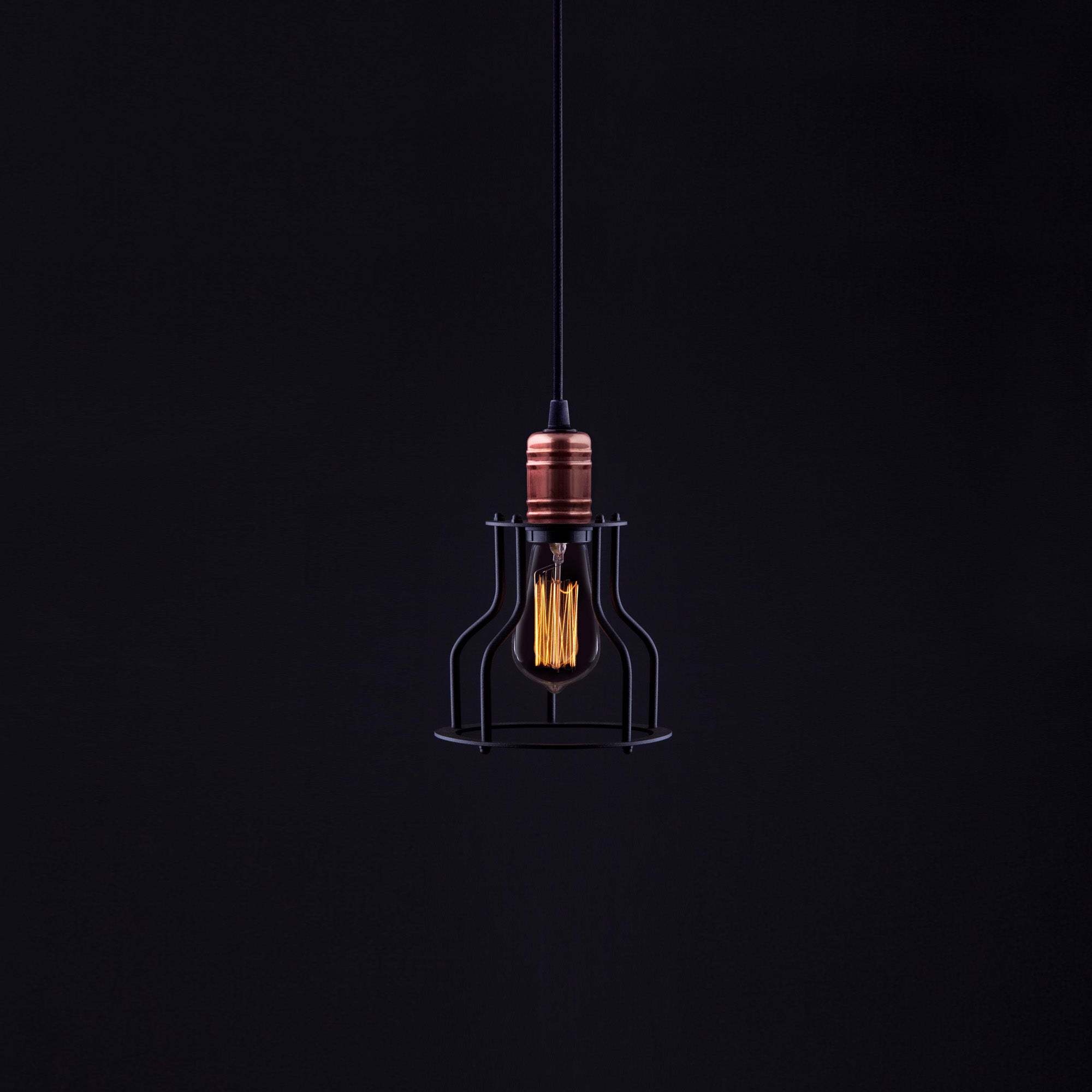 Nowodvorski Lampa wisząca WORKSHOP B 25W only LED 50/60Hz - Stal lakierowana - Czarny 6336