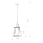 Nowodvorski Lampa wisząca WORKSHOP B 25W only LED 50/60Hz - Stal lakierowana - Czarny 6336