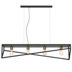 żyrandol Gote black/gold 4xE27