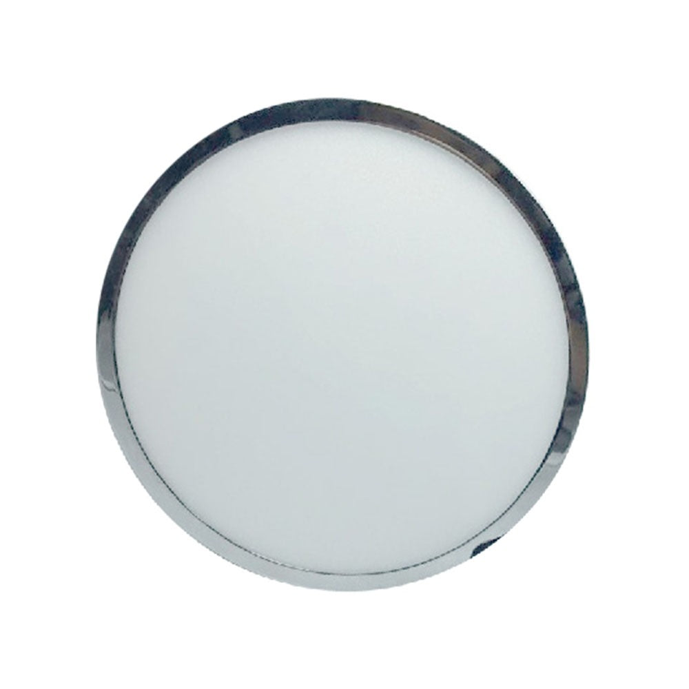 6W Panel LED / Chrom / Barwa:3000K / Okrągła