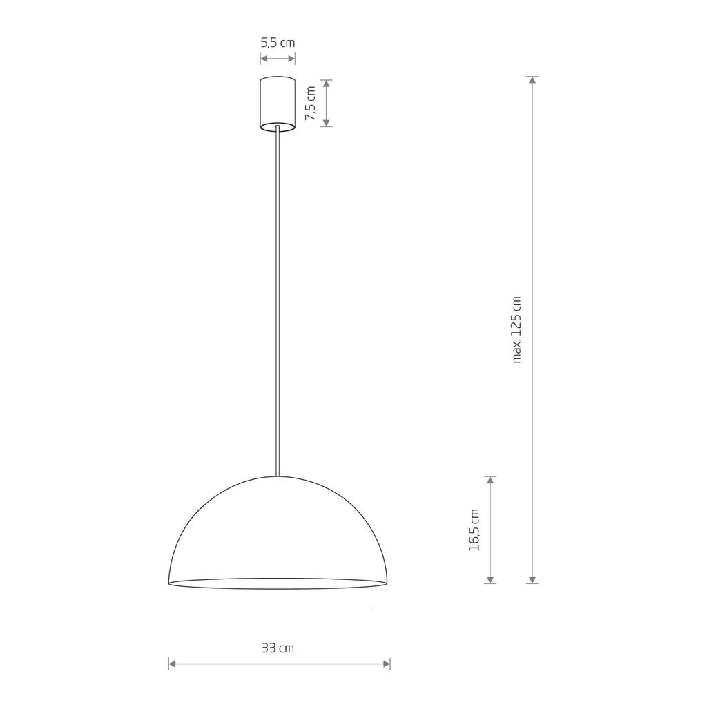 Nowodvorski Lampa wisząca HEMISPHERE RUST S 25W only LED 50/60Hz - Stal lakierowana - Rdzawy 6367