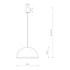 Nowodvorski Lampa wisząca HEMISPHERE RUST S 25W only LED 50/60Hz - Stal lakierowana - Rdzawy 6367