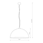 Nowodvorski Lampa wisząca HEMISPHERE RUST L 25W only LED 50/60Hz - Stal lakierowana - Rdzawy 6368