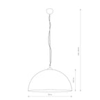 Nowodvorski Lampa wisząca HEMISPHERE RUST L 25W only LED 50/60Hz - Stal lakierowana - Rdzawy 6368