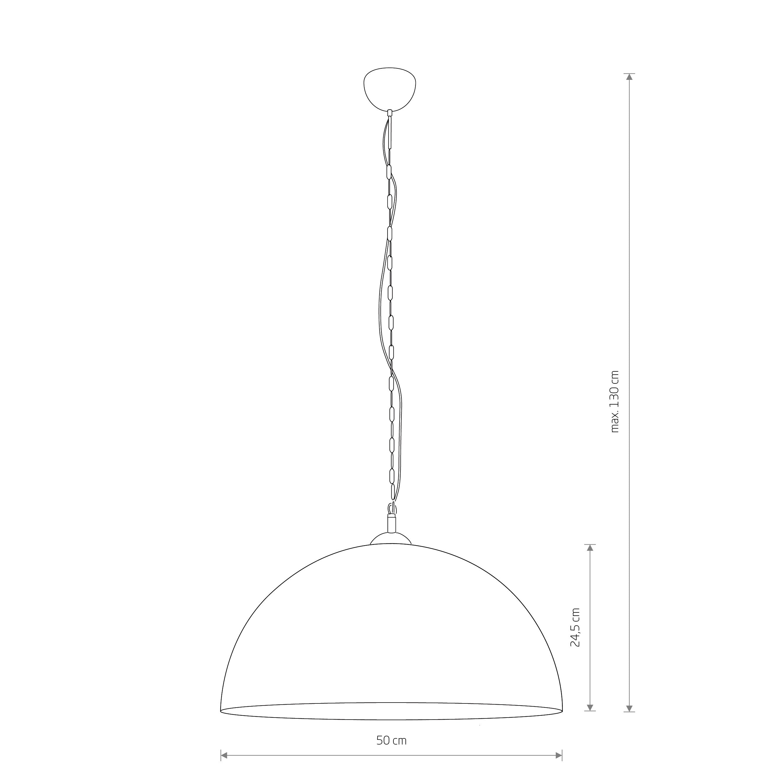 Nowodvorski Lampa wisząca HEMISPHERE RUST L 25W only LED 50/60Hz - Stal lakierowana - Rdzawy 6368