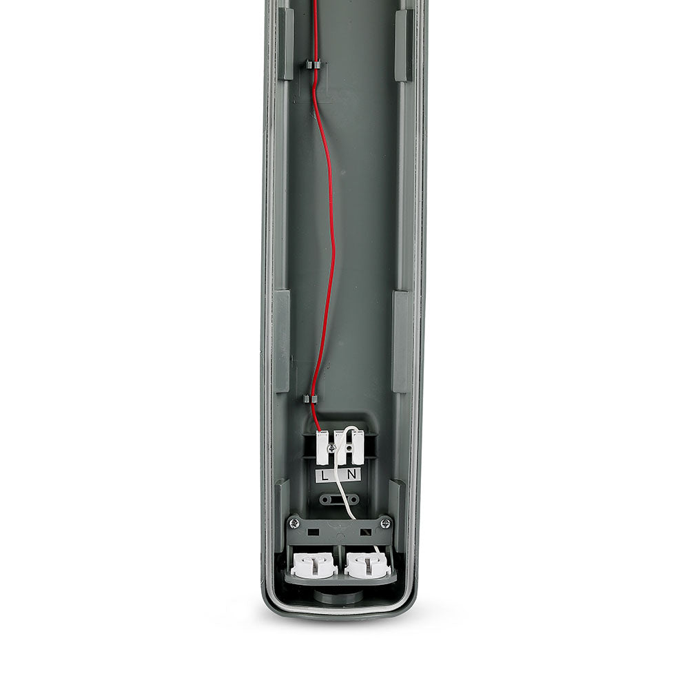 VT-15022 2x20W WATERPROOF FITTING 150CMX2 WITH LED TUBE 6500K IP65