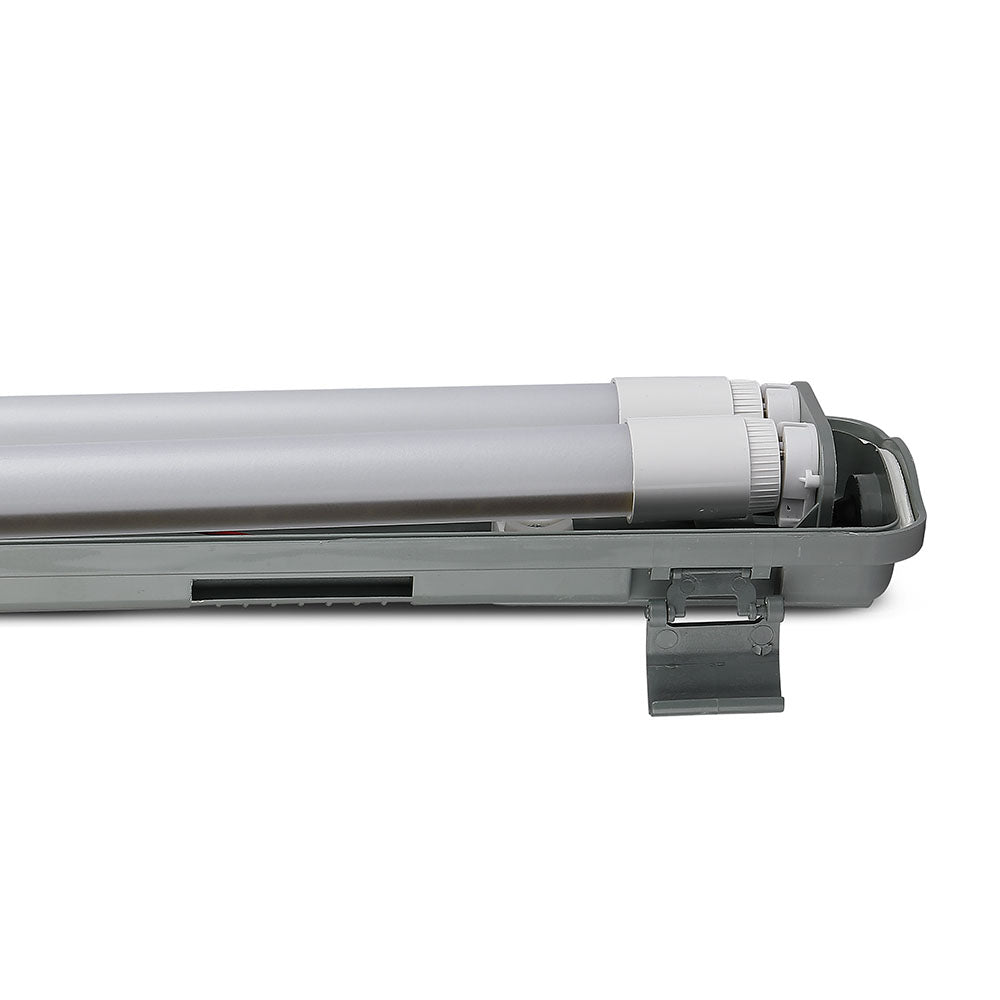 VT-15022 2x20W WATERPROOF FITTING 150CMX2 WITH LED TUBE 6500K IP65