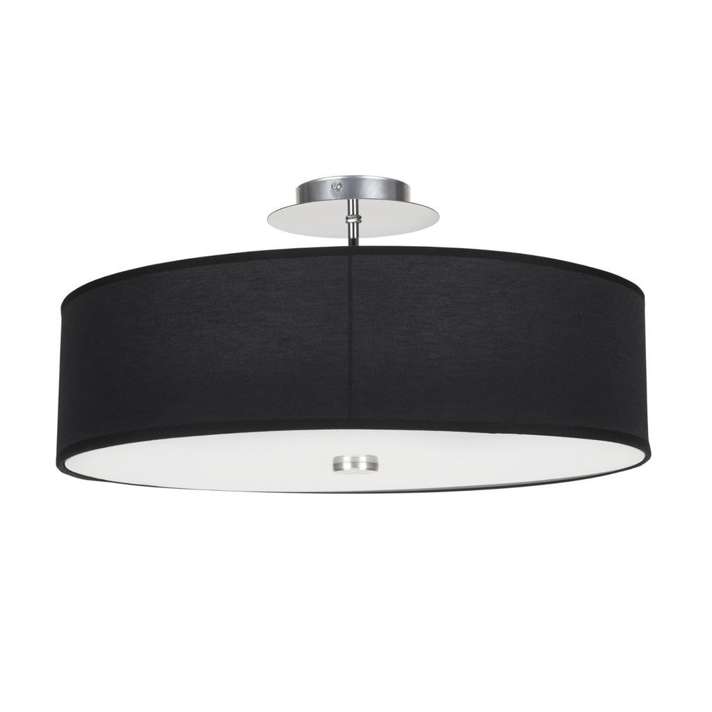 Nowodvorski Lampa przysufitowa VIVIANE 25W only LED 50/60Hz - Tkanina - Czarny