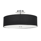 Nowodvorski Lampa przysufitowa VIVIANE 25W only LED 50/60Hz - Tkanina - Czarny