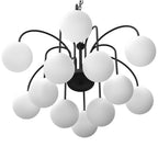 żyrandol Cambridge (glass 2815) black 12xE14