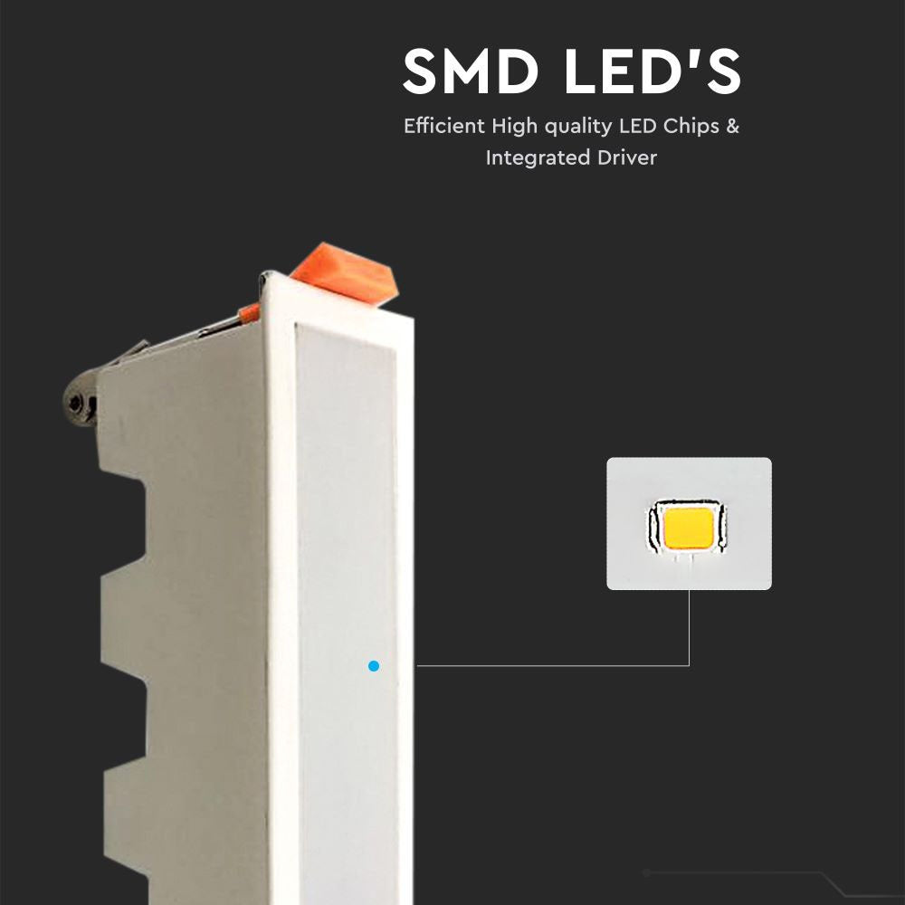 10W Panel LED Liniowy / Biały / Barwa:3000K