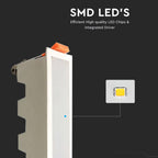 10W Panel LED Liniowy / Biały / Barwa:3000K