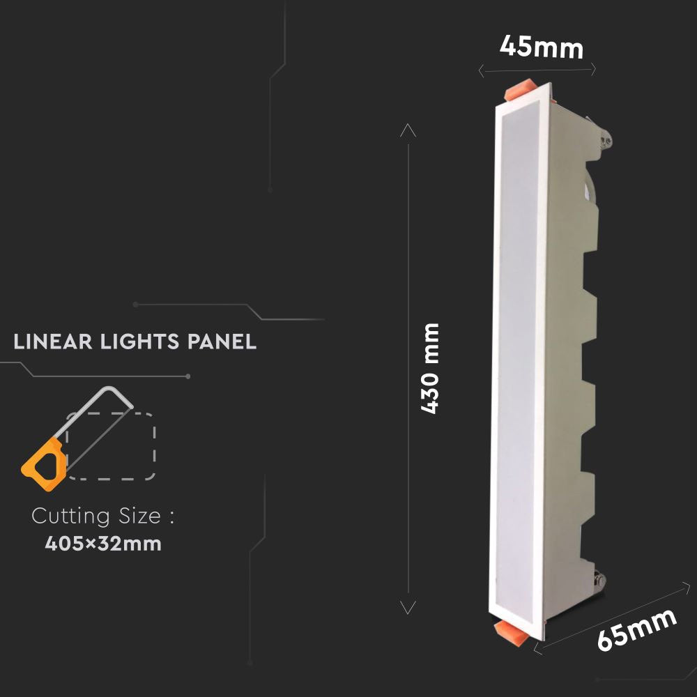 30W Panel LED Liniowy / Biały / Barwa:6400K