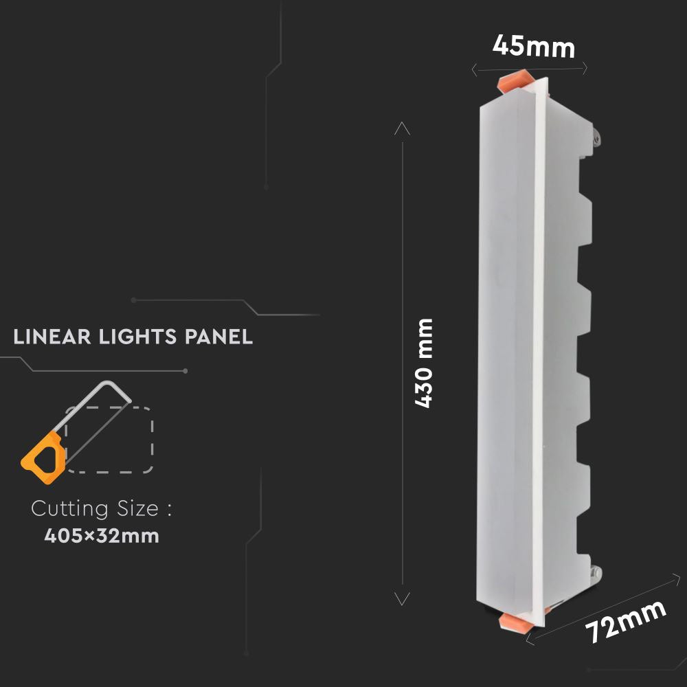 30W Panel LED Liniowy / Biały / Barwa:4000K