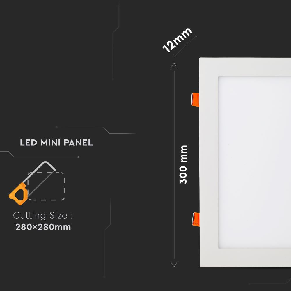 36W Panel LED / Barwa:4000K / Kwadratowa