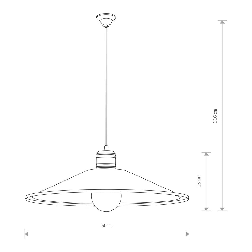 Nowodvorski Lampa wisząca GARRET M 25W only LED 50/60Hz - Stal lakierowana - Czekoladowy 6444