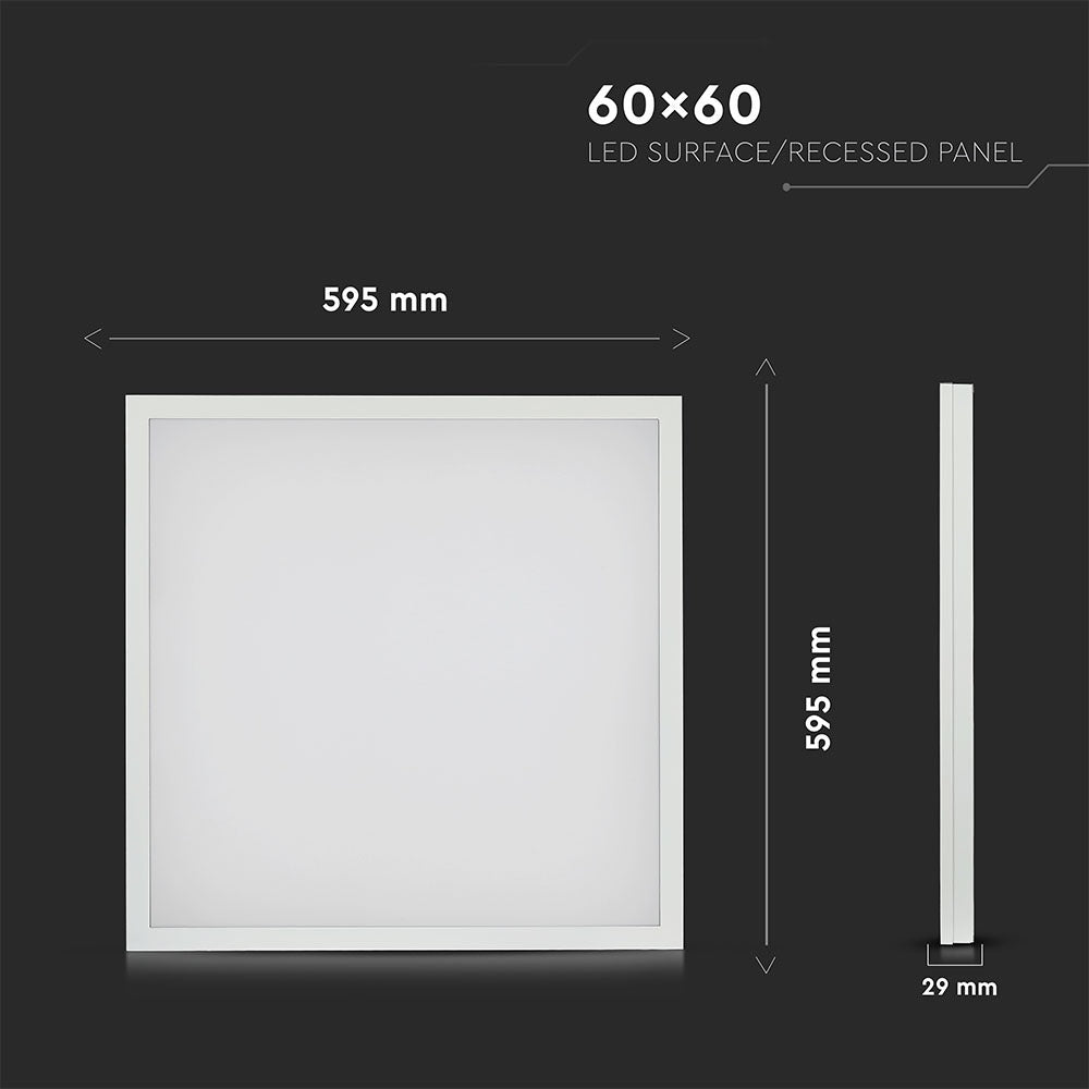 40W Panel LED 600x600mm 2w1 / Barwa:6500K / Opakowanie: 6szt.