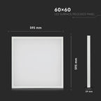 40W Panel LED 600x600mm 2w1 / Barwa:4000K / Opakowanie: 6szt.