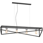 żyrandol Gote black/chrome 4xE27