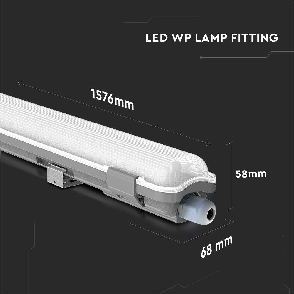 1X22W Oprawa Hermetyczna 150cm z świetlówką T8 / Barwa:6400K / IP65