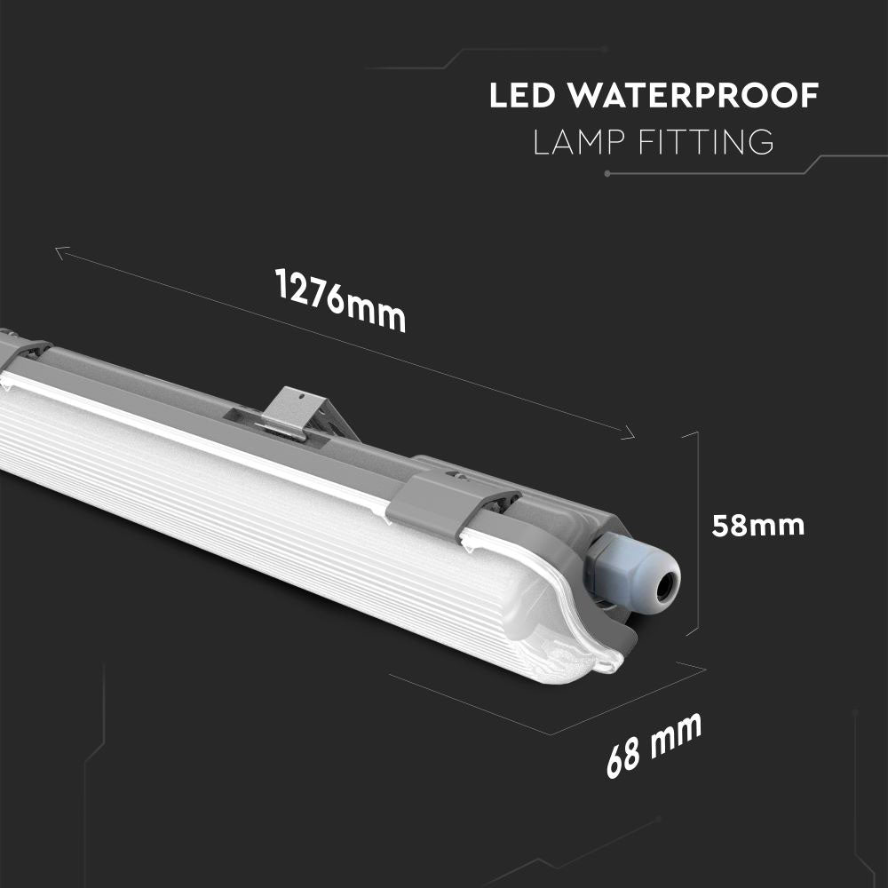 1X10W Oprawa Hermetyczna 60cm z świetlówką T8 / Barwa:6400K / IP65