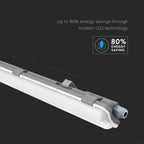 1X10W Oprawa Hermetyczna 60cm z świetlówką T8 / Barwa:6400K / IP65