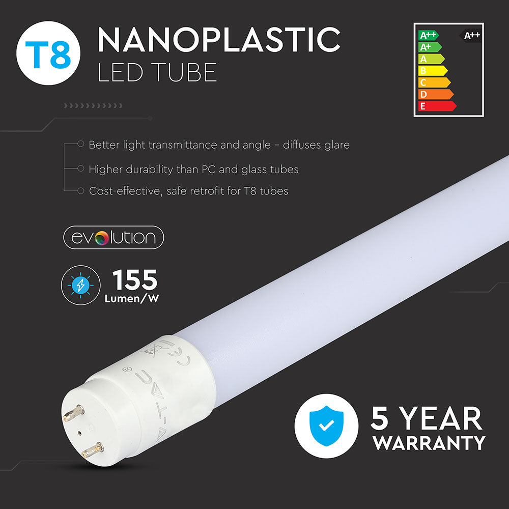 7W Świetlówki LED T8 60cm / Barwa:4000K / Trzonek:G13 / Skuteczność 160lm/W