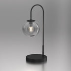 lampka gab. Cambridge (smoke glass 2907) black 1xE14