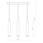 Nowodvorski Lampa wisząca EYE 3x10W only LED 50/60Hz - Stal lakierowana - Biały 6481