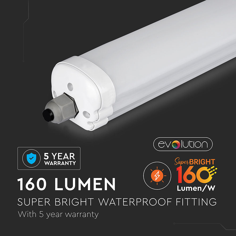 32W Oprawa hermetyczna LED Seria-X / 150cm / Barwa:4500K / Skuteczność 160lm/W