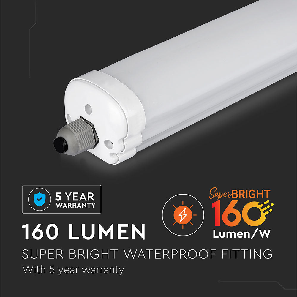 24W Oprawa hermetyczna LED Seria-X / 120cm / Barwa:4500K / Skuteczność 160lm/W