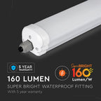 24W Oprawa hermetyczna LED Seria-X / 120cm / Barwa:4500K / Skuteczność 160lm/W