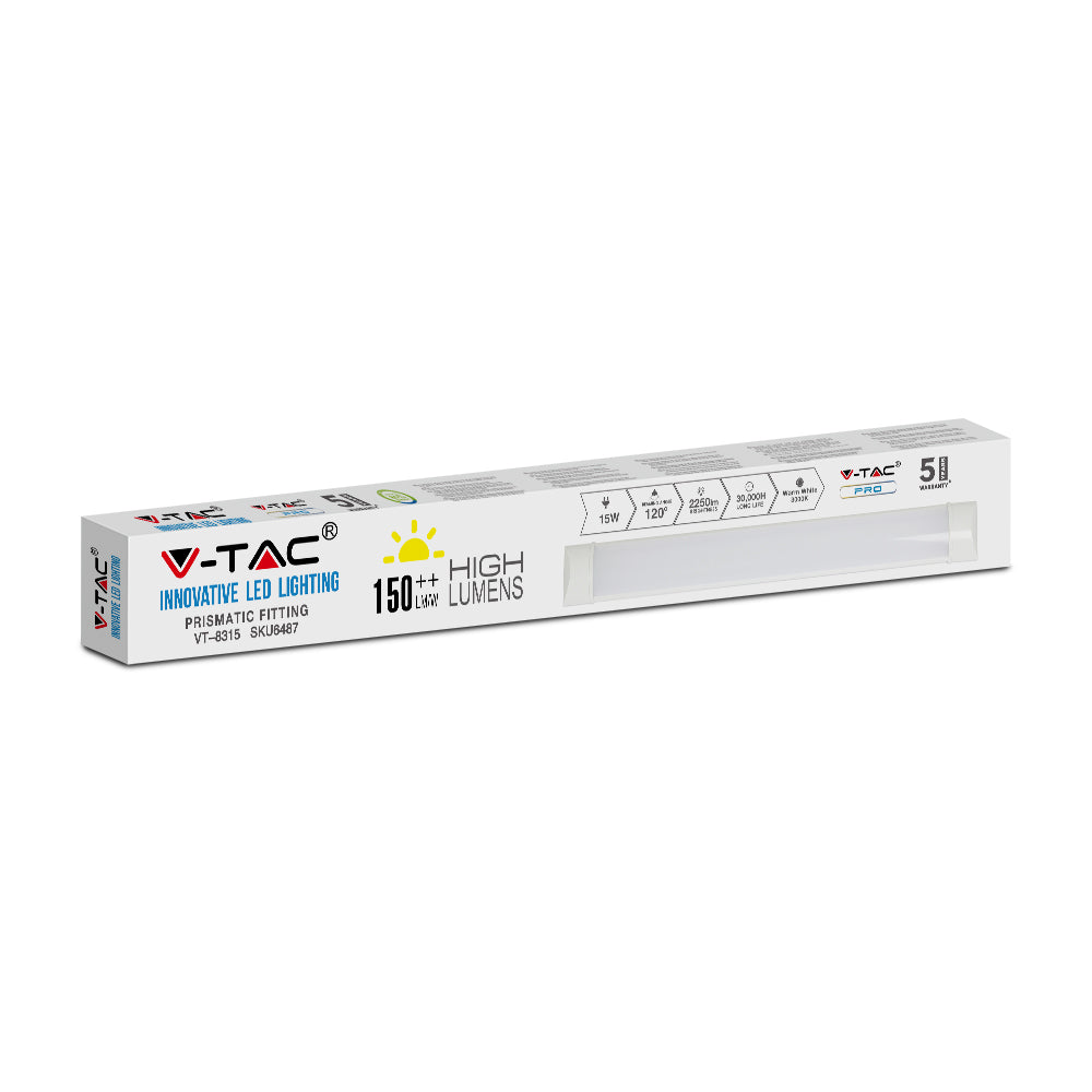 15W Belka oświetleniowa LED 60cm / Barwa:3000K / Skuteczność 160lm/W / 5 Lat gwarancji