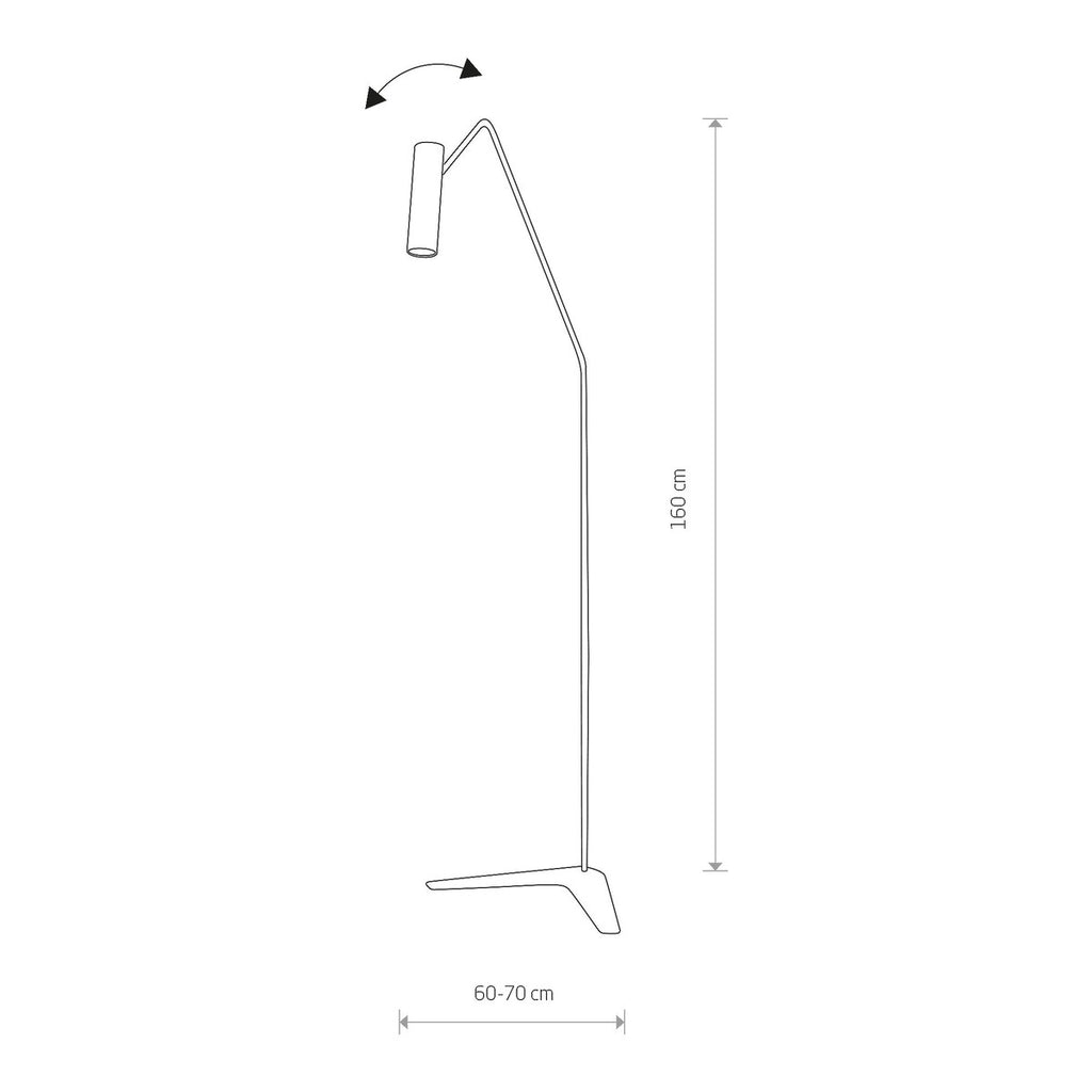 Nowodvorski Lampa podłogowa EYE SUPER 10W only LED 50/60Hz - Stal lakierowana - Biały 6493