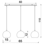 żyrandol Sool (metal shade dia 150 mm) white 3xE27