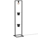 lampa podł Flores (2 flower pots) black 1xE27