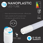 10W T8 Tuba LED plastikowa regulowana (60cm) / Chip SAMSUNG / Barwa:4000K