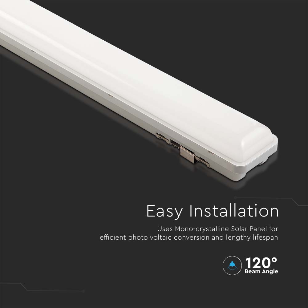18W Solarna oprawa hermetyczna LED / Barwa:3w1 / IP65