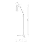 Nowodvorski Lampa podłogowa EYE SUPER 10W only LED 50/60Hz - Stal lakierowana - Czarny 6506