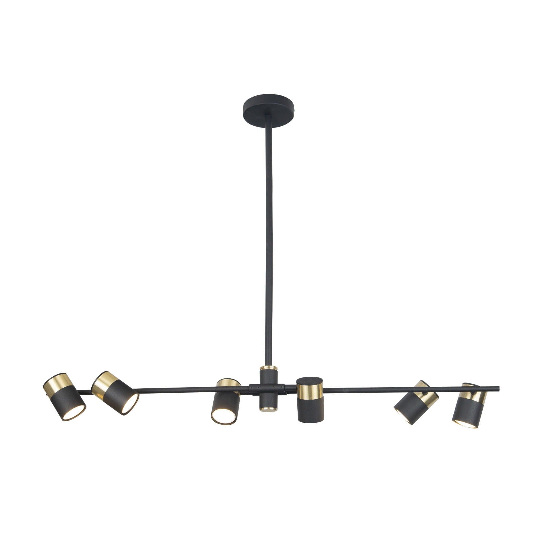 Maxlight Lampa wisząca Puma - Metal - Złoty + czarny P0409