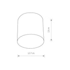Nowodvorski Lampa downlights natynkowa POINT PLEXI M 10W only LED 50/60Hz - Stal lakierowana - Biały 6525