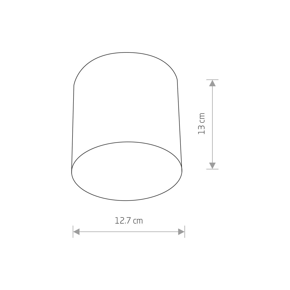 Nowodvorski Lampa downlights natynkowa POINT PLEXI M 10W only LED 50/60Hz - Stal lakierowana - Czarny 6526