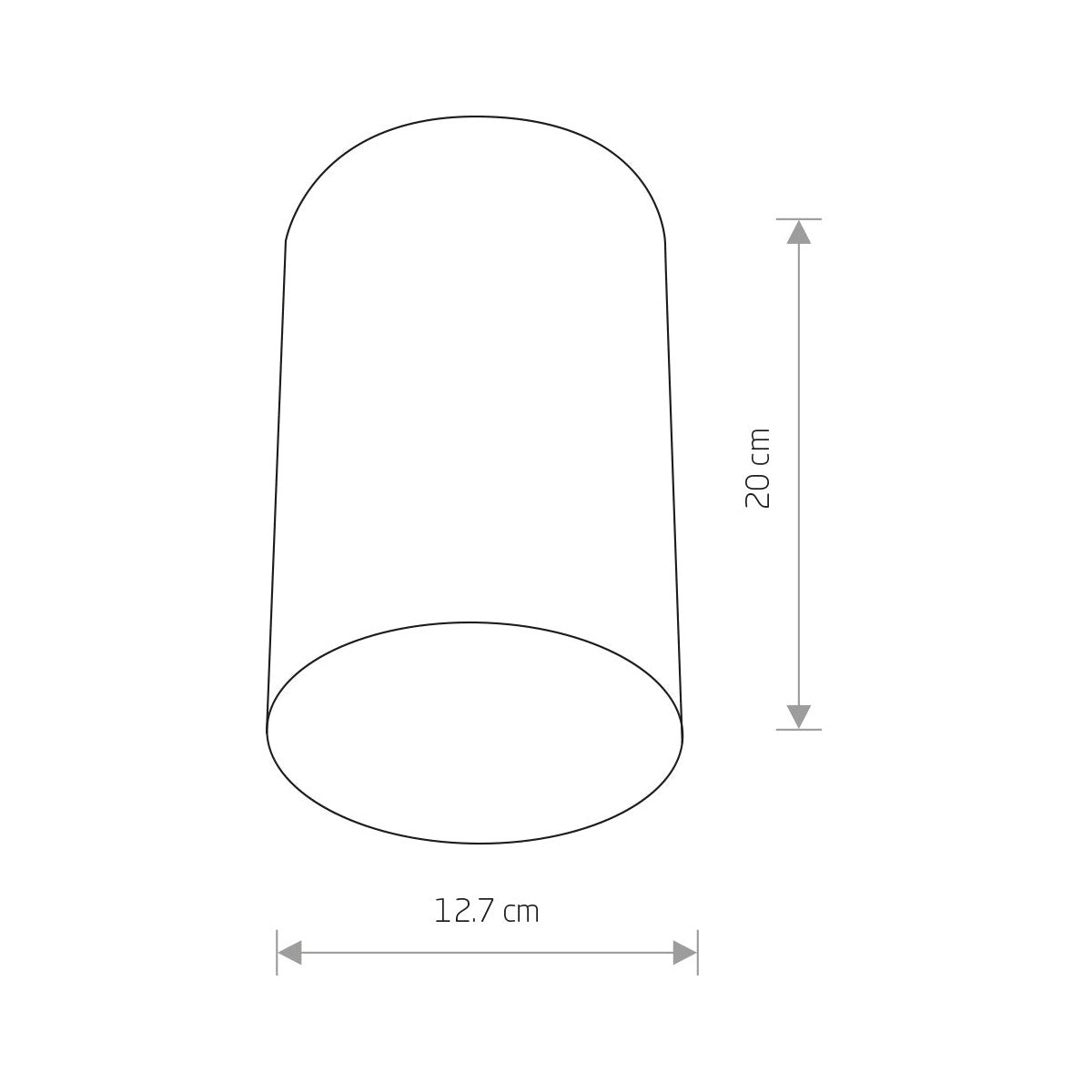 Nowodvorski Lampa downlights natynkowa POINT PLEXI L 1x20W 50/60Hz - Stal lakierowana - Czarny 6530