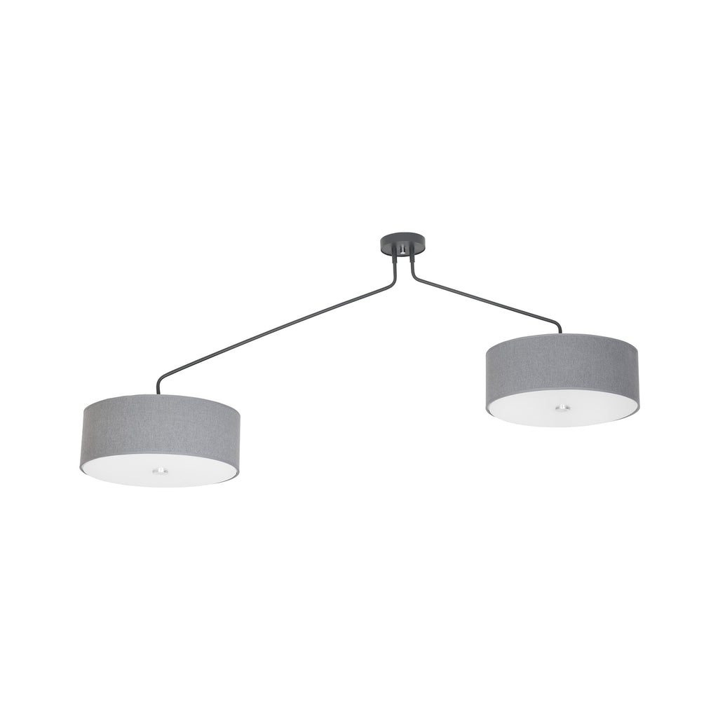 Nowodvorski Lampa przysufitowa HAWK 25W only LED 50/60Hz - Tkanina - Szary