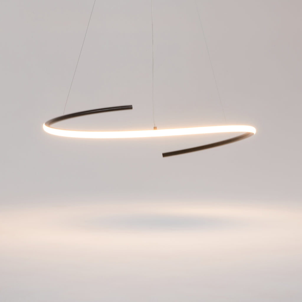 Maytoni Lampa wisząca Curve - Aluminium - Czarny MOD242PL-L33BK