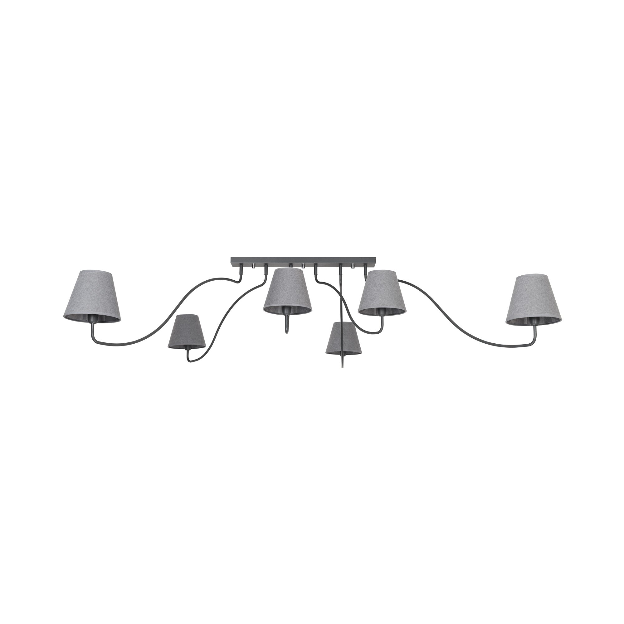Nowodvorski Lampa przysufitowa SWIVEL 10W only LED 50/60Hz - Tkanina - Szary