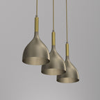 żyrandol line bar 600 mm Noak titanium-bronze/shiny gold 3xE27