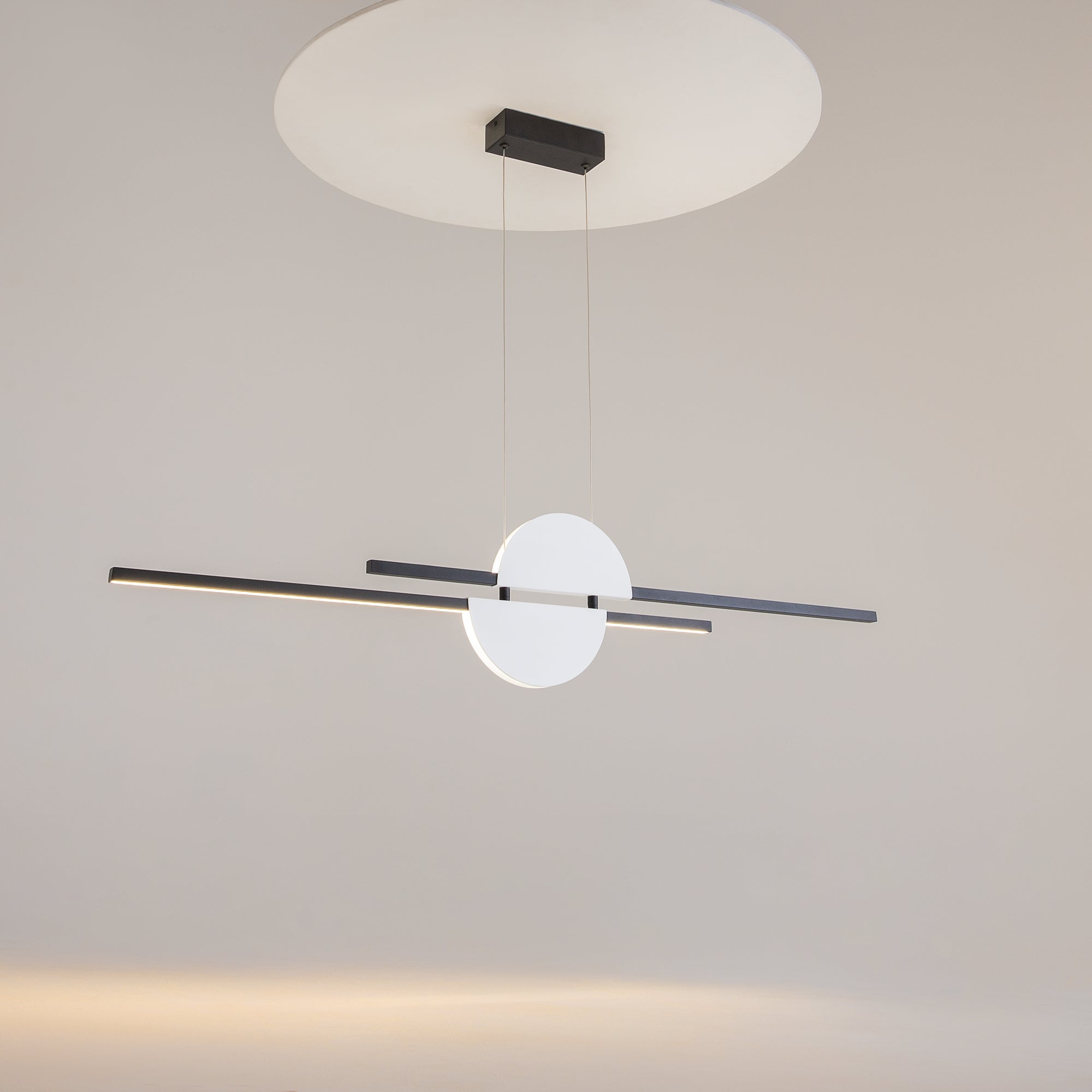 Maytoni Lampa wisząca Skyline - Aluminium - Czarny MOD179PL-L26W4K